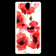 Coque Sony Xperia C5 Illustration de coquelicots