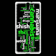 Coque Sony Xperia C5 Cannabis Tag