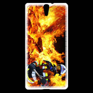 Coque Sony Xperia C5 Pompier soldat du feu