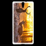 Coque Sony Xperia C5 Cerf au couché de soleil 600