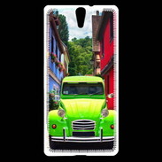 Coque Sony Xperia C5 2cv verte de collection