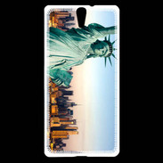 Coque Sony Xperia C5 Statue de la liberté et ville de New York 15