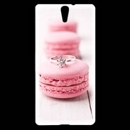 Coque Sony Xperia C5 Amour de macaron