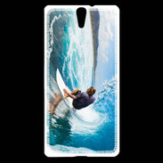 Coque Sony Xperia C5 Surfer dans un rouleau