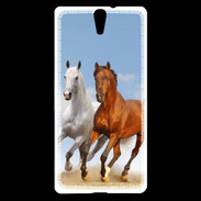Coque Sony Xperia C5 Duo de chevaux