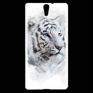 Coque Sony Xperia C5 Tigre blanc 100