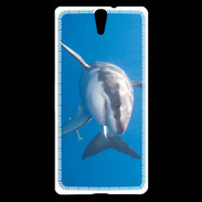 Coque Sony Xperia C5 Grand requin blanc