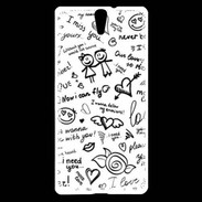 Coque Sony Xperia C5 Mélange de mots