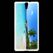 Coque Sony Xperia C5 Belle plage