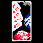 Coque Sony Xperia C5 Quinte poker