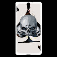 Coque Sony Xperia C5 Carte tête de mort pique