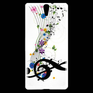 Coque Sony Xperia C5 Farandole de notes de musique 1