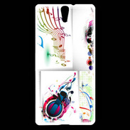 Coque Sony Xperia C5 Abstract musique