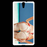 Coque Sony Xperia C5 Belle fesse sur la plage