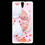Coque Sony Xperia C5 Jumeaux avec bonbons