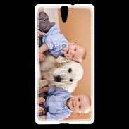 Coque Sony Xperia C5 Jumeau avec chien