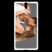 Coque Sony Xperia C5 Couple métisse 1