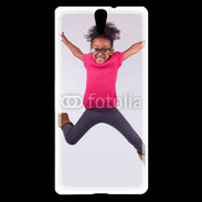 Coque Sony Xperia C5 Jeune fille africaine joyeuse