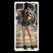 Coque Sony Xperia C5 Femme métisse hip hop r'n'b sexy