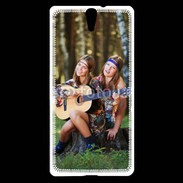 Coque Sony Xperia C5 Hippie et guitare 5