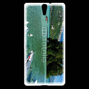 Coque Sony Xperia C5 Barques sur le lac d'Annecy