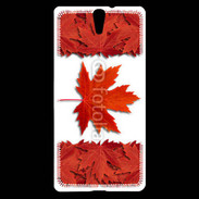 Coque Sony Xperia C5 Canada en feuilles