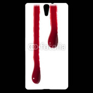 Coque Sony Xperia C5 Gouttes de sang