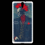 Coque Sony Xperia C5 Tête de mort Punk