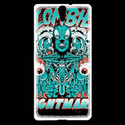 Coque Sony Xperia C5 Tête de Mort Zombie 25