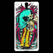 Coque Sony Xperia C5 Tête de Mort Dead Serious