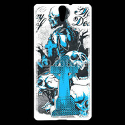 Coque Sony Xperia C5 Tête de Mort Day Dead