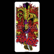 Coque Sony Xperia C5 Tête de Mort Zombie 35