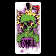 Coque Sony Xperia C5 Tête de Mort Zombie 45