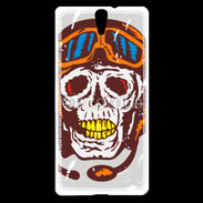 Coque Sony Xperia C5 Tête de mort pilote