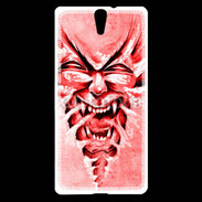 Coque Sony Xperia C5 Monstre en dessin rouge 