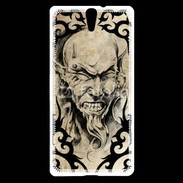 Coque Sony Xperia C5 Visage tatouée et percée 60