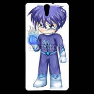 Coque Sony Xperia C5 Chibi style illustration of a superhero