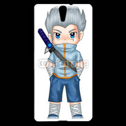 Coque Sony Xperia C5 Chibi style illustration of a superhero 2