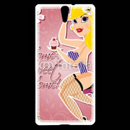 Coque Sony Xperia C5 Dessin femme sexy style Betty Boop