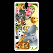 Coque Sony Xperia C5 Cartoon animaux fun