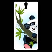 Coque Sony Xperia C5 Panda géant en cartoon