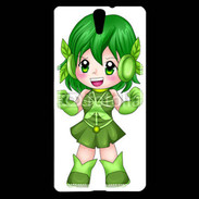 Coque Sony Xperia C5 Chibi style illustration of a super-heroine 26