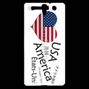 Coque Sony Xperia C5 I love USA 6