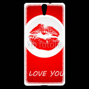Coque Sony Xperia C5 I love you 350