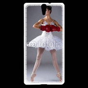 Coque Sony Xperia C5 Danseuse classique avec gants de boxe