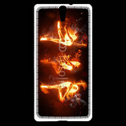 Coque Sony Xperia C5 Danseuse feu