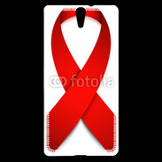 Coque Sony Xperia C5 Ruban contre le sida