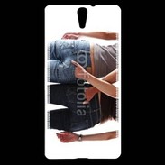 Coque Sony Xperia C5 Couple gay sexy femmes 