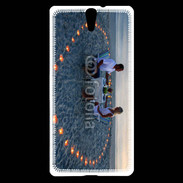 Coque Sony Xperia C5 Couple romantique devant la mer