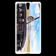 Coque Sony Xperia C5 Cockpit avion de tourisme